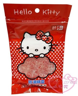 ♥小花凱蒂日本精品♥Hello Kitty凱蒂貓紅色包裝防潮精靈吸水除臭矽膠除濕產品無害無味居家生活必備56879001