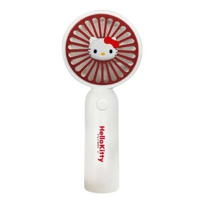 ♥小花花日本精品♥ Hello Kitty  攜帶式風扇 手持風扇 立式風扇 兩用風扇 夏季必備 可USB充電 ~3