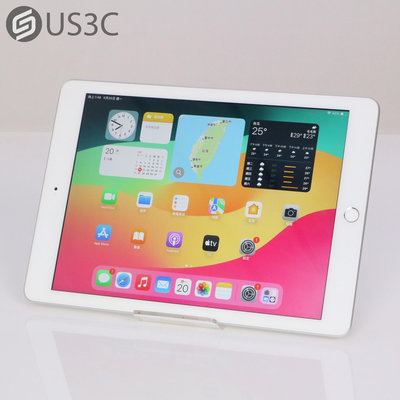 【US3C-高雄店】【一元起標】台灣公司貨 Apple iPad 6 第六代 32G WiFi版 9.7吋 銀色 Touch ID 指紋辨識 蘋果平板 空機