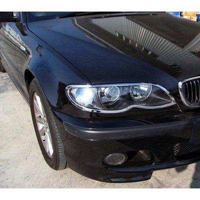 【JR佳睿精品】BMW 3系列 E46 318 320 323 01-05 鍍鉻大燈框 前燈框 飾條 改裝 台灣製