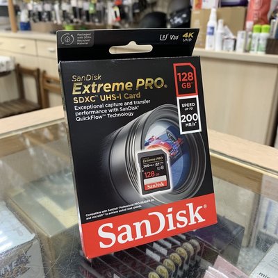 【華揚數位】☆全新 SanDisk Extreme SD SDXC 128G 200MB V30 公司貨