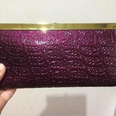 全新 Folli Follie紫色長夾，附原廠防塵袋及紙盒、保證卡。