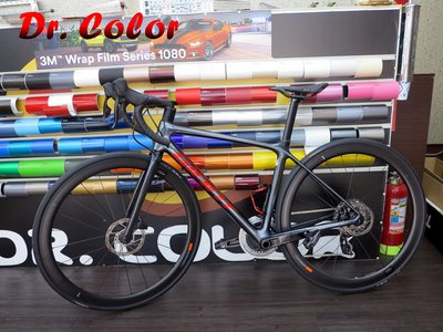 Dr. Color 玩色專業汽車包膜 自行車 支架LOGO/座墊桿/零件包膜_金屬藍/黑carbon/鮮豔橘/火龍紅