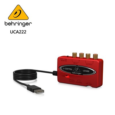 BEHRINGER UCA222 錄音介面 (具有數位輸出2進2出USB /音頻接口)