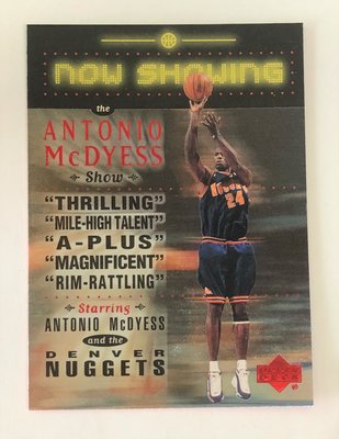 [NBA]1999 Upper Deck Now Showing "Antonio McDyess " 特卡 #NS7