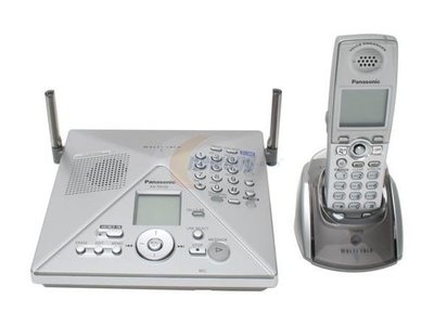國際牌 Panasonic KX-TH102,2外線 數位答錄無線電話,可接藍牙耳機, 8 成新