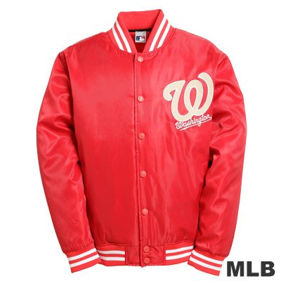 缺貨 棒球外套 鋪棉外套 創信 MLB 國民 紅色 M號