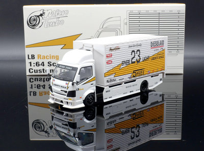 【MASH】現貨特價 Micro Turbo 1/64 LB Racing #23 Custom truck 鷗翼貨車