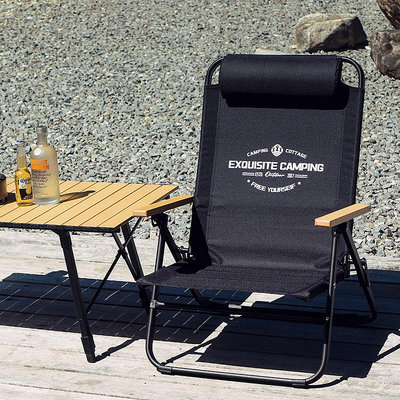 可調節露營椅子折疊躺椅戶外便攜野營午休野外座椅鋁合金低款躺椅