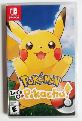 現貨熱銷-Switch NS Pokemon Let's Go! Pikach 精靈寶可夢皮卡丘 中文英文YPH3465