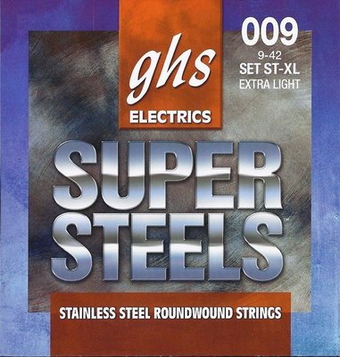 【硬地搖滾】全館$399免運！GHS ST-L SUPER STEELS 不鏽鋼纏繞 09-42