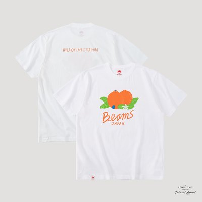 正品現貨#BEAMS JAPAN Bespoke Dai-chan 橘子 大橘大利 短袖T恤22SS