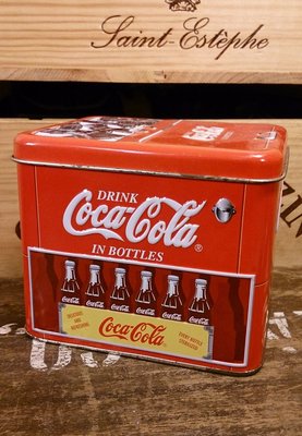 Coca-Cola 可口可樂 冰桶鐵罐 : 可樂 紀念 收納 鐵罐 商標 擺飾 居家 收藏 冰桶 工業風