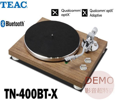 ㊑DEMO影音超特店㍿日本TEAC TN-400BT-X 藍牙發射器 皮帶傳動 二聲道 LP 黑膠 唱盤