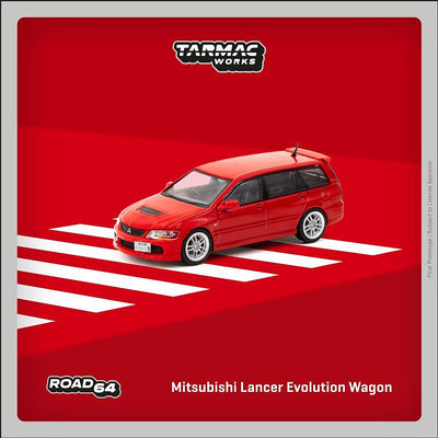 Tarmac Works 1:64 三菱 Mitsubishi Lancer Evolution Wagon紅色