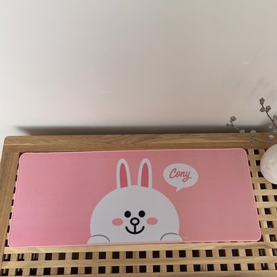 [現貨]電腦滑鼠墊 超大尺寸 LINE Friends Cony 兔兔 辦公室電腦桌書桌 桌墊置物墊趣味創意擺設交換禮物