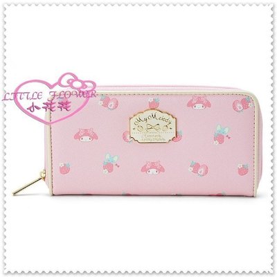小公主日本精品♥Hello Kitty 美樂蒂 長夾 長財包皮夾錢包 粉色老鼠朋友 草莓58880302