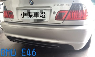 ☆小傑車燈精品☆實車安裝高品質BMW-E46紅黑.紅白晶鑽LED尾燈含新款倒車燈一組4800元