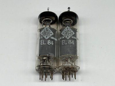 1954年德律風根早期無洞無菱底版本肥環焊屏EL84/6BQ13516