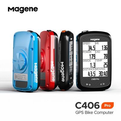 現貨 Magene邁金智能碼表C406 Pro 英文版GPS速度騎行里程表簡約