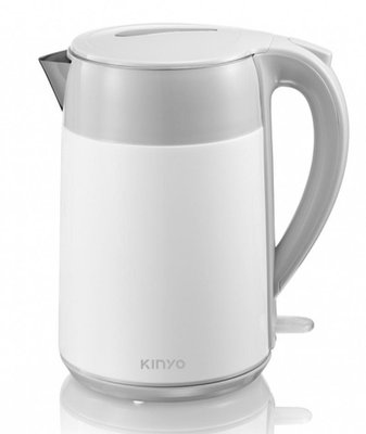 kinyo 2L大容量雙層亮面快煮壺 KIHP-1168 304不鏽鋼材質 1000W快速煮沸 多重安全防護-【便利網】