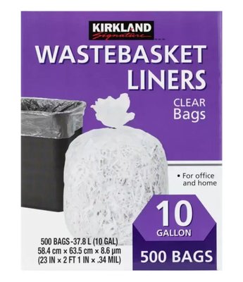 Costco好市多「線上」代購《Kirkland科克蘭垃圾袋37.8公升X500入》#87507