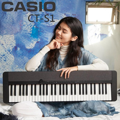 『CASIO 卡西歐』 時尚機種61鍵電子琴 CT-S1 黑色款 / 公司貨保固 / 歡迎下單或蒞臨西門店賞琴