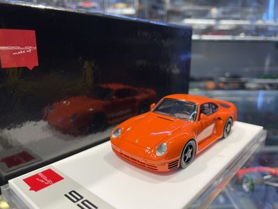 吉華科技@ 1/43 MakeUp EM305G Porsche 959 1986 Orange