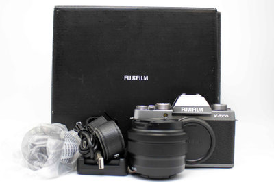 【高雄青蘋果3C】FUJIFILM X-T100 + XC 15-45MM 銀 單鏡組 二手相機 #88186