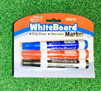 三色 白板筆 可擦寫 白板 水性筆 畫板 可擦拭 白板貼適用 辦公 文具 水性白板筆