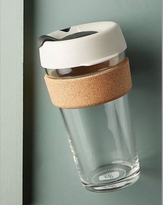 澳洲 KeepCup Cork Edition 16 Oz Reusable Cup 玻璃隨行咖啡杯 軟木系列 L 現貨