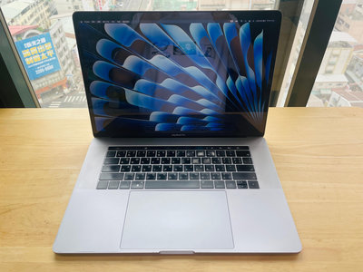台中 2018年 全新電池  MacBook Pro 15吋 i7 (2.6) 32G 1T 太空灰 灰色 1次