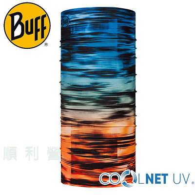 西班牙BUFF 魔術頭巾 COOLNET 抗UV頭巾 藍橘漸層 128443-555 降溫涼感 OUTDOOR NICE