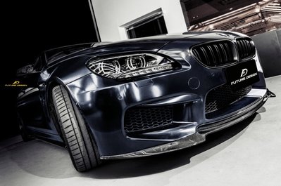 【政銓企業有限公司】BMW F06 F12 F13 M6 V款 抽真空 高品質1:1 雙面卡夢 前下巴 免費安裝不准包退