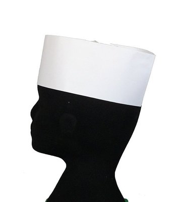 一鑫餐具【白紙船型帽100入 A300-3】帽子廚師帽紙帽衛生帽日本帽海盜頭巾日式頭巾藤蔓頭巾
