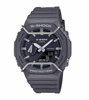 CASIO 卡西歐 G-SHOCK 農家橡樹雙顯手錶(啞黑色) /GA-2100PTS-8A