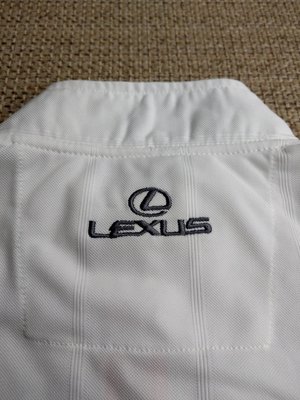 Lexus kids 白色長袖立領Polo衫 高爾夫球衣 買一送一 買衣服送棒球帽