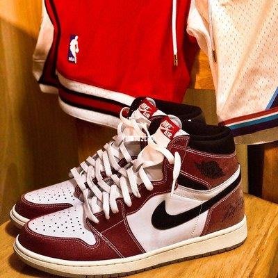 Air Jordan 1 Retro High OG 芝加哥 紅白黑勾 減震男子籃球鞋 DA2728-100