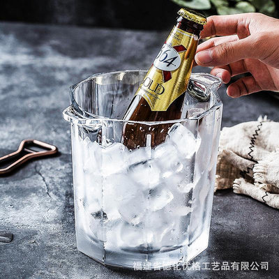 進口酒杯原裝進口NUDE水晶玻璃冰桶 家用威士忌香檳紅酒桶降溫歐式冰塊桶