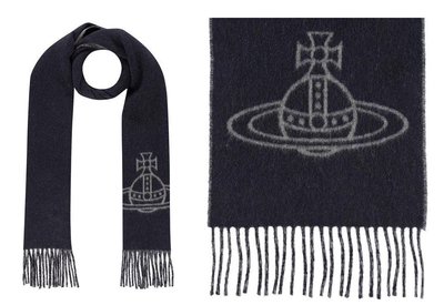 〔英倫空運小鋪〕*超值折扣特區 英國代購 68折 英版 Vivienne Westwood 新款 土星環 羊毛 圍巾