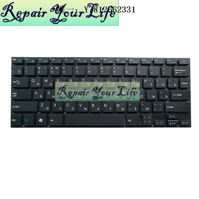 電腦零件適用 H003-37 昂達 XIAOMA41 N3450 電腦鍵盤 RU 俄羅斯 US 英文筆電配件