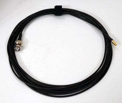 全新訂製 高品質 RG-174 50Ω MCX 公直頭 - BNC 公直頭  銅鍍錫屏蔽同軸纜線 RF訊號線 SDI傳輸線 5米