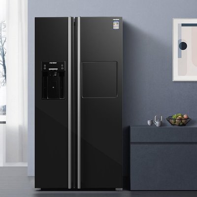 製冰機ASIKEE HD-68BLEA全自動制冰冰箱一體機家用對容量雙開門冰箱-雙喜生活館