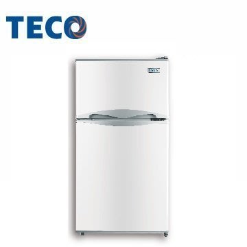 【東元TECO】100L 一級能效 雙門小冰箱/雙門冰箱 R1011W/R1001W