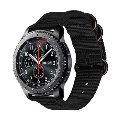 小胖 三星 Galaxy Watch 42 46mm Gear S3 S2 Active 2 文藝布藝尼龍智能手錶錶帶