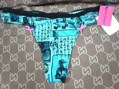 日本帶回美國尺吋全新名牌性感內褲Betsey Johnson和風圖案丁字褲原價日幣1700