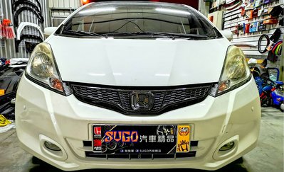 SUGO汽車精品 本田 HONDA FIT 2.5代小改款 專用原廠水箱護罩 黑碳卡夢水轉印"交換件"