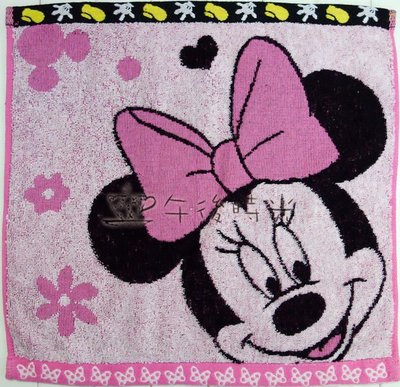 【午後時光】東京迪士尼Disney-米妮手帕/大方巾-粉5702-B