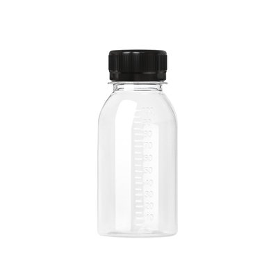 現貨新品*100毫升ml塑料瓶PET帶刻度透明樣品油樣一次性分裝小空瓶子帶蓋