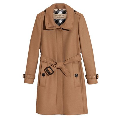 英國代購BURBERRY 卡其色羊毛短大衣(XS~XXL) | Yahoo奇摩拍賣